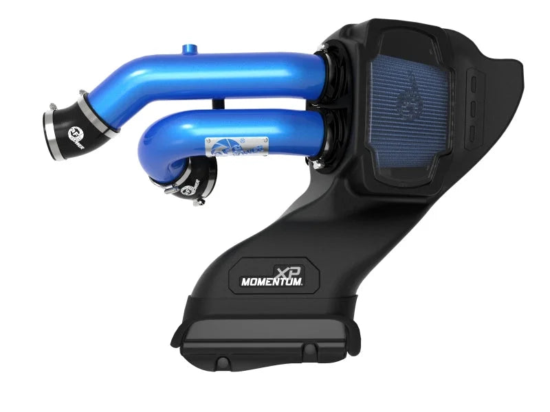 aFe 21-22 Ford F-150 Raptor V6-3.5L(tt) Momentum XP Cold Air Intake System - Blue w/ Pro 5R Filter - Additional View 7