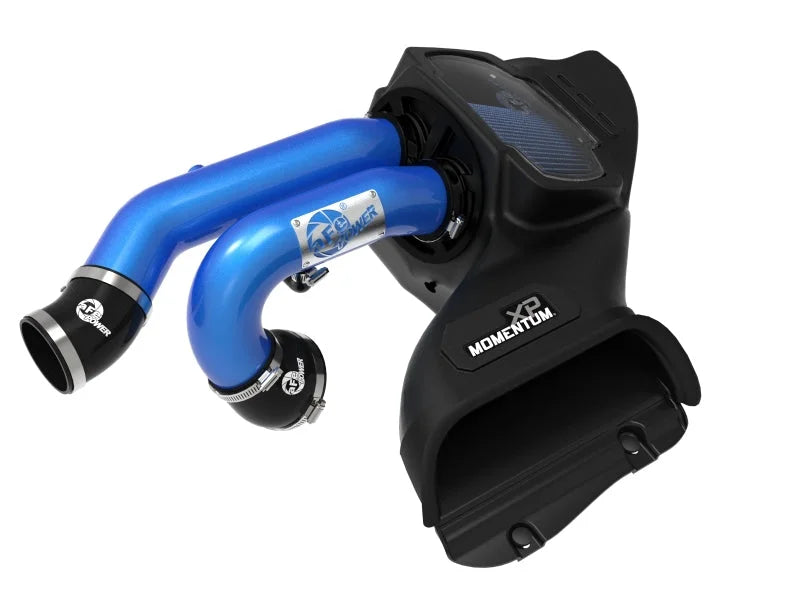 aFe 21-22 Ford F-150 Raptor V6-3.5L(tt) Momentum XP Cold Air Intake System - Blue w/ Pro 5R Filter - Additional View 8