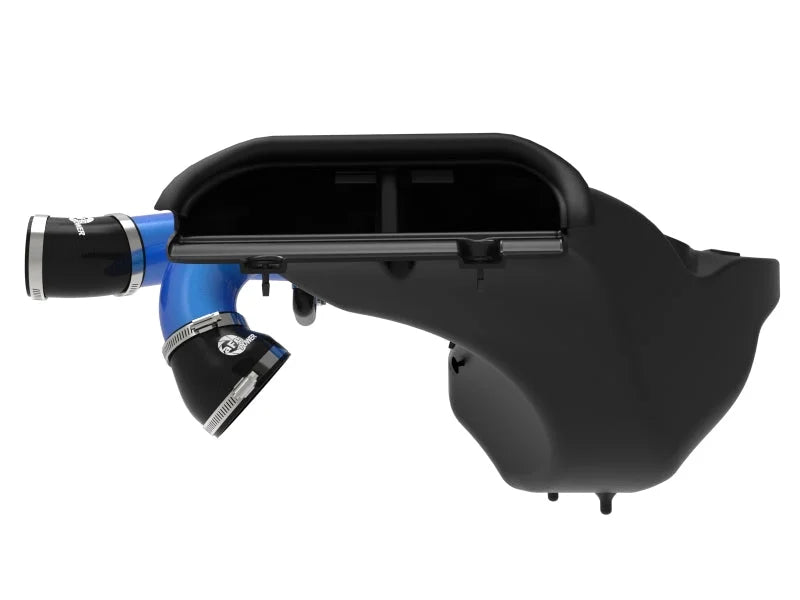 aFe 21-22 Ford F-150 Raptor V6-3.5L(tt) Momentum XP Cold Air Intake System Blue w/ Pro Dry S Filter - Additional View 10