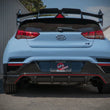Load image into Gallery viewer, aFe 21-22 Hyundai Veloster N L4-2.0L Takeda 3in 304 SS Axle-Back Exhaust System w/ Black Tip - Side View
