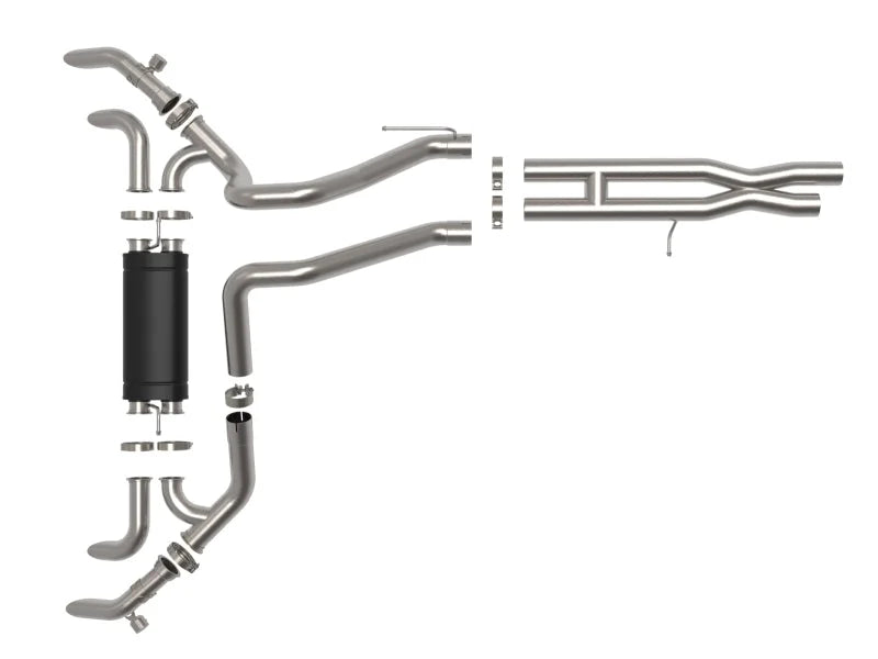 aFe 21-22 Jeep Wrangler JL Vulcan Series Stainless Steel Cat-Back Exhaust System - Additional View 6