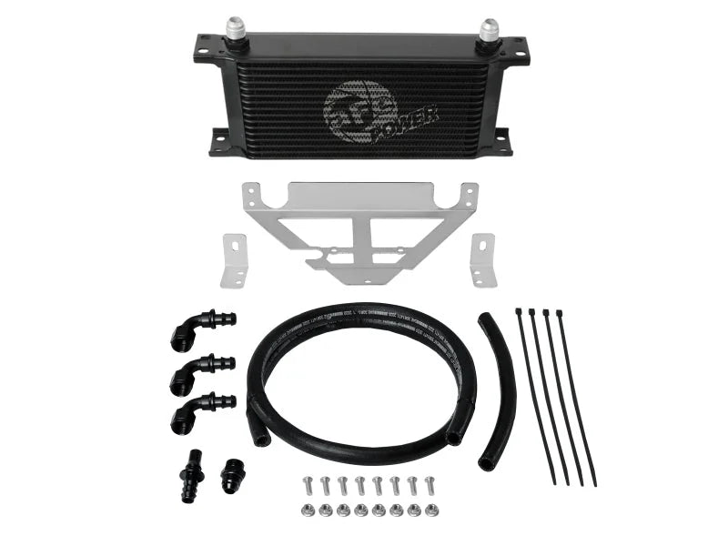 aFe 21-23 Dodge Ram 1500 TRX V8 6.2L Bladerunner Auto Transmission Oil Cooler Kit - Installation View