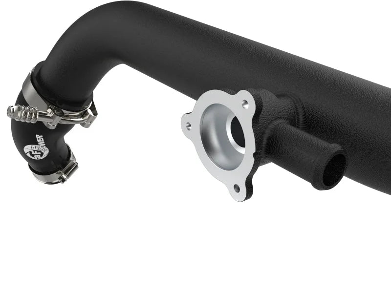aFe 21-23 Ford Bronco V6-2.7Ltt BladeRunner Alum Hot & Cold Charge Pipe Kit - Black - Additional View 5
