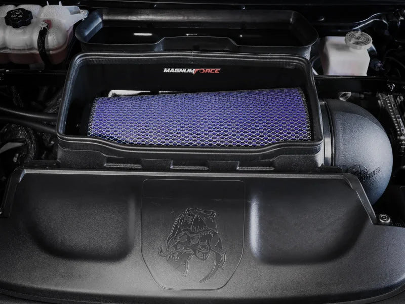 aFe 21-23 RAM 1500 TRX V8-6.2L SC Magnum FORCE Stage2 Cold Air Intake System w/Pro 5R - Side View