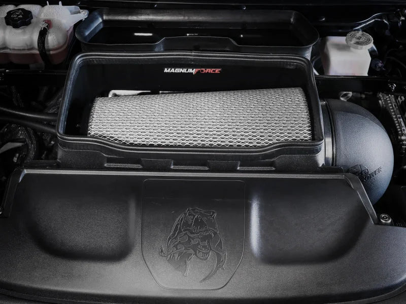 aFe 21-23 RAM 1500 TRX V8-6.2L SC Magnum FORCE Stage2 Cold Air Intake System w/Pro DRY S - Side View