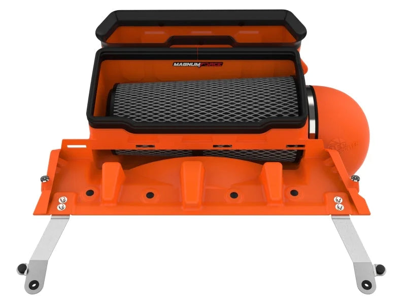 aFe 21-23 RAM 1500 TRX V8-6.2L SC Magnum FORCE Stage2 Orange Edition Cold Air Intake System w/Pro 5R - Additional View 5