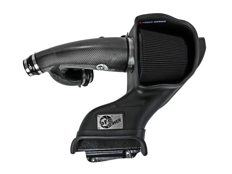 aFe 21-24 Ford F150 Raptor Track Series Carbon Fiber Cold Air Intake System w/ Black Pro 5R Filter - Installation View