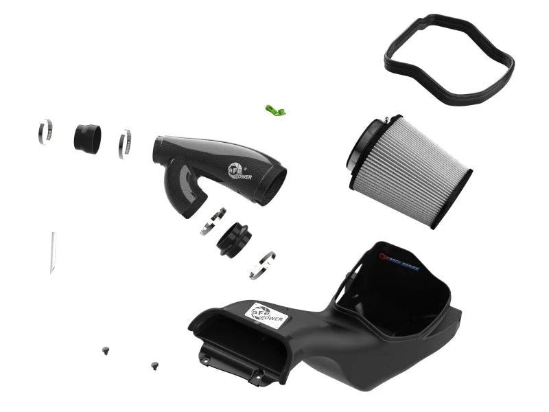 aFe 21-24 Ford F150 Raptor Track Series Carbon Fiber Cold Air Intake System w/ Pro DRY S Filter - Additional View 6