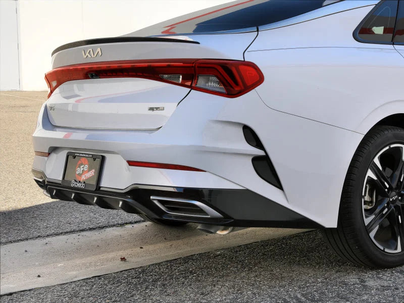 aFe 21-24 Kia K5 Takeda 2.5in 304 Stainless Steel Cat-Back Exhaust System - Back View