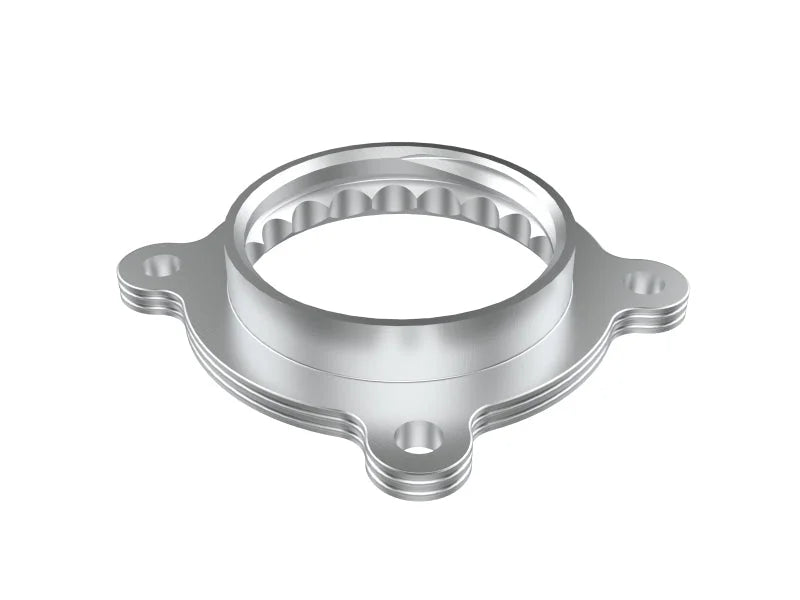 aFe 21-24 Lexus IS350 3.5L V6 Silver Bullet Throttle Body Spacer - Back View