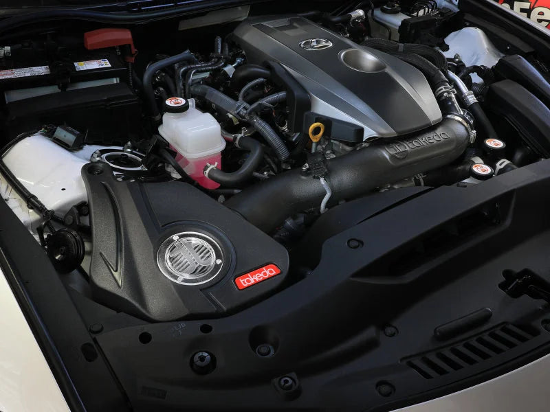aFe 21-25 Lexus IS300 (2.0L Turbo L4) Takeda Momentum Cold Air Intake System w/ Pro DRY S Filter - Side View