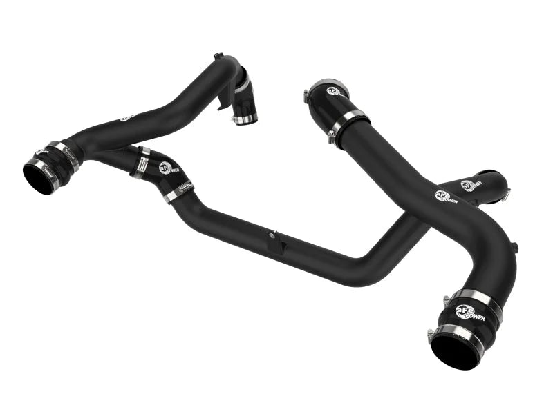 aFe 22-23 Ford Explorer BladeRunner Aluminum Hot and Cold Charge Pipe Kit - Blk - Main Product View