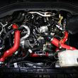 Load image into Gallery viewer, aFe 22-23 Ford Explorer BladeRunner Aluminum Hot and Cold Charge Pipe Kit - Red - Side View