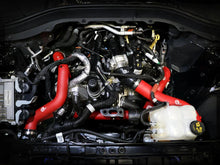 Load image into Gallery viewer, aFe 22-23 Ford Explorer BladeRunner Aluminum Hot and Cold Charge Pipe Kit - Red - Side View
