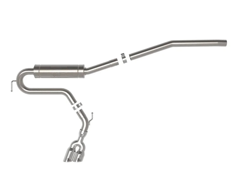 aFe 22-23 Ford Maverick EcoBoost L4 2.0L(t) Rebel Series 2-1/2in 304 SS Cat-Back w/ Polished Tip - Additional View 5