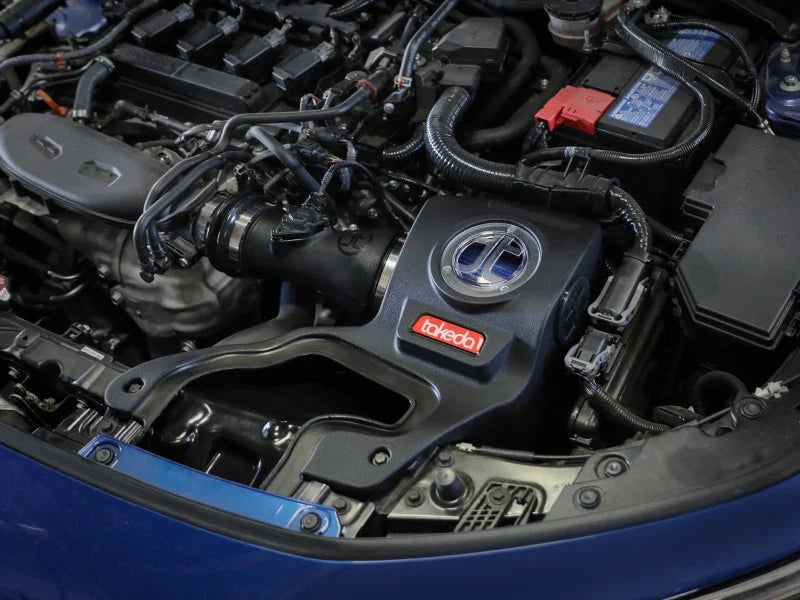 aFe 22-23 Honda Civic L4 1.5L (t) Takeda Momentum Cold Air Intake System w/ Pro 5R Filter - Side View