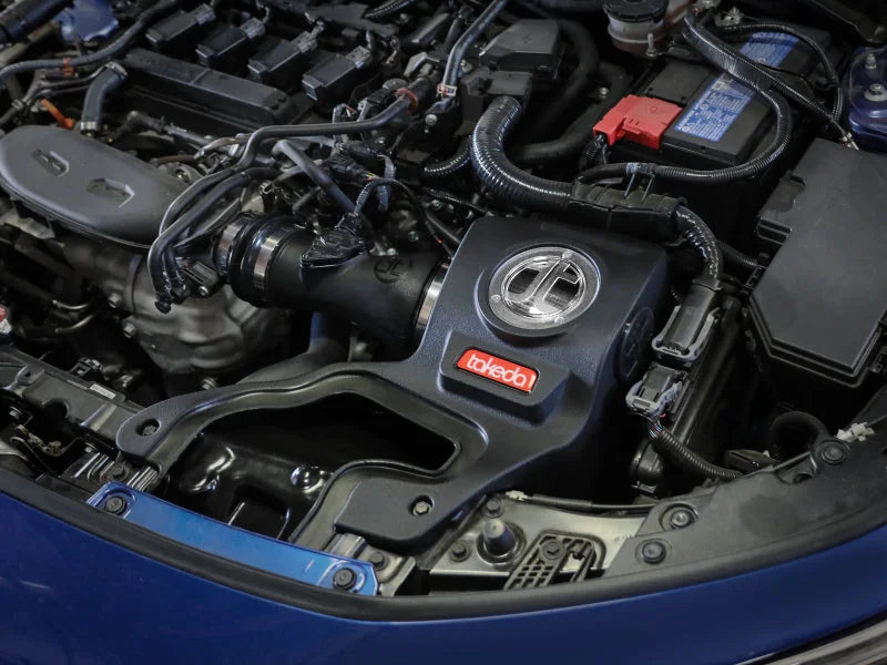 aFe 22-23 Honda Civic L4 1.5L (t) Takeda Momentum Cold Air Intake System w/ Pro DRY S Filter - Side View