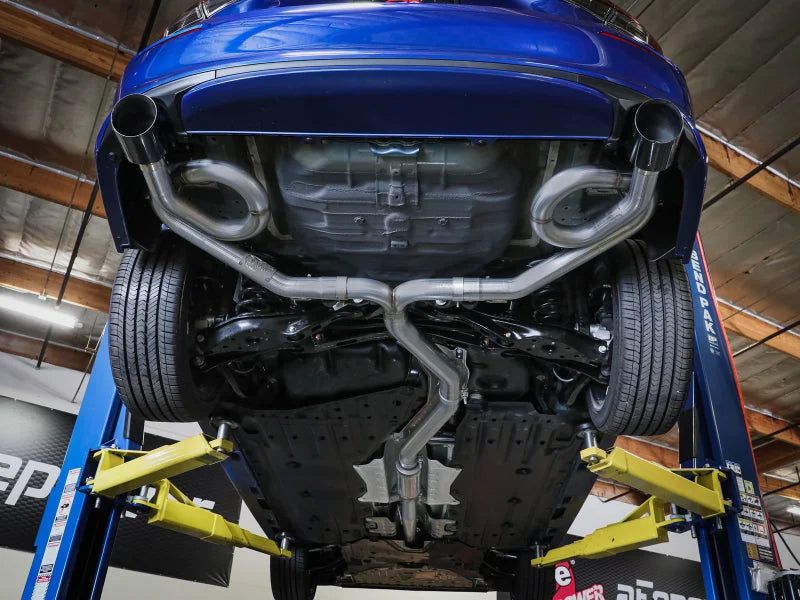 aFe 22-23 Honda Civic Si L4 1.5L (t) Takeda 2.5in to 3in 304 SS Cat-Back Exhaust w/ Polished Tips - Installation View