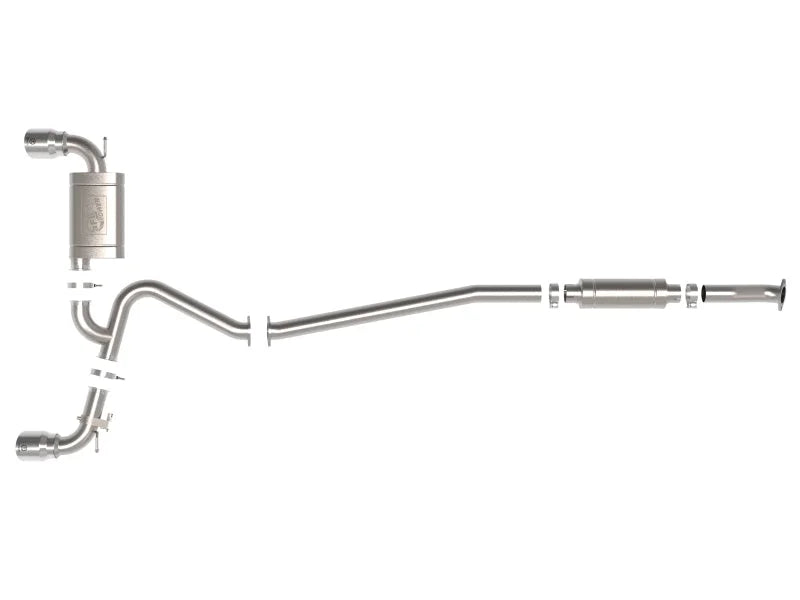 aFe 22-23 Hyundai Kona N L4-2.0L (t) Takeda 3in 304 SS Cat-Back Exhaust System w/ Polished Tips - Installation View