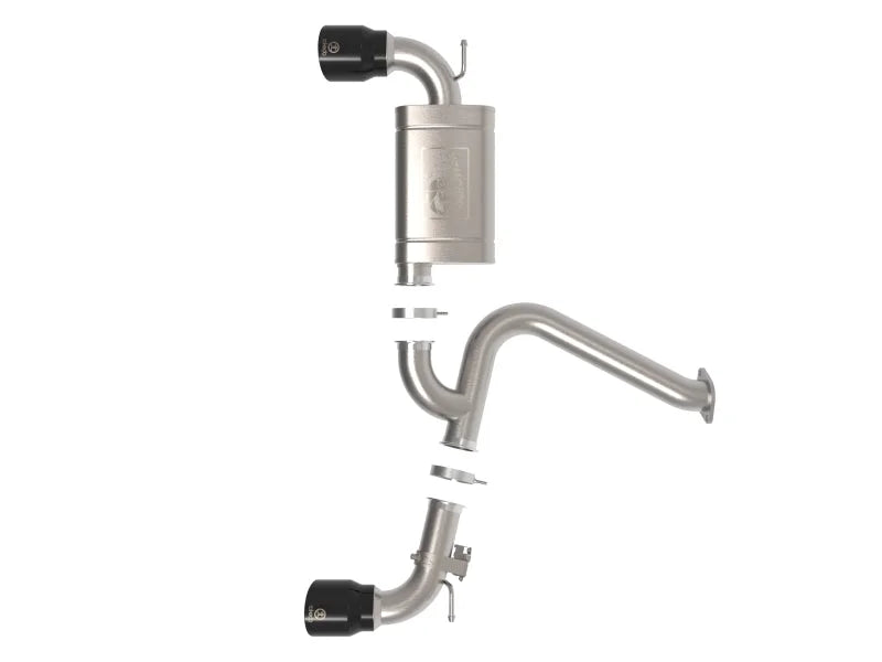 aFe 22-23 Hyundai Kona N L4 2.0L (t) Takeda 3in SS Axle-Back Exhaust System w/ Black Tips - Additional View 5