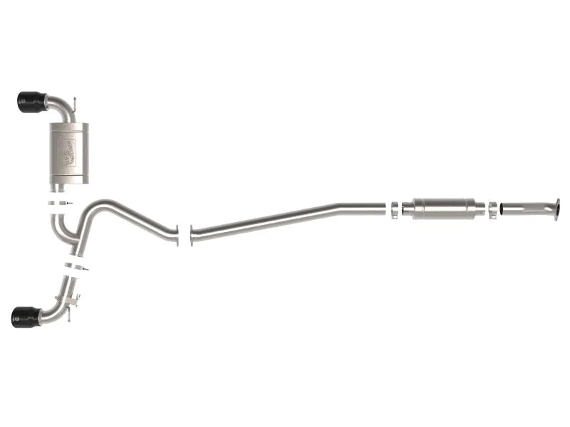 aFe 22-23 Hyundai Kona N L4 2.0L(t) Takeda 3in 304 SS Cat-Back Exhaust System w/ Black Tips - Additional View 5