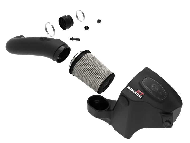 aFe 22-23 Jeep Grand Cherokee WL HEMI V8 5.7L Momentum GT Cold Air Intake System w/Pro Dry S Filter - Back View