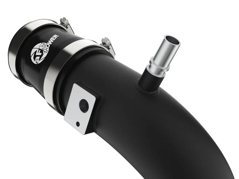 aFe 22-24 Ford Bronco Raptor V6-3.0L BladeRunner Aluminum Hot and Cold Charge Pipe Kit - Black - Side View