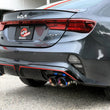 Load image into Gallery viewer, aFe 22-24 Kia Forte GT 1.6L 3in-2.5in 304 Stainless Steel Axle-Back Exhaust w/ Blue Flame Tips - Installation View