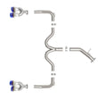 Load image into Gallery viewer, aFe 22-24 Kia Forte GT 1.6L 3in-2.5in 304 Stainless Steel Axle-Back Exhaust w/ Blue Flame Tips - Additional View 6