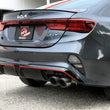 Load image into Gallery viewer, aFe 22-24 Kia Forte GT 1.6L 3in-2.5in 304 Stainless Steel Axle-Back Exhaust w/ Carbon Fiber Tips - Side View