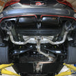 Load image into Gallery viewer, aFe 22-24 Kia Forte GT 1.6L 3in-2.5in 304 Stainless Steel Axle-Back Exhaust w/ Carbon Fiber Tips - Back View