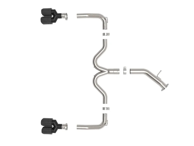 aFe 22-24 Kia Forte GT 1.6L 3in-2.5in 304 Stainless Steel Axle-Back Exhaust w/ Carbon Fiber Tips - Additional View 5