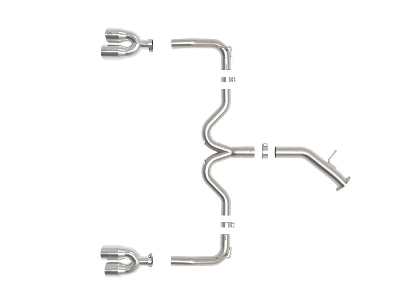 aFe 22-24 Kia Forte GT 1.6L 3in-2.5in 304 Stainless Steel Axle-Back Exhaust w/ Polished Tips - Additional View 6