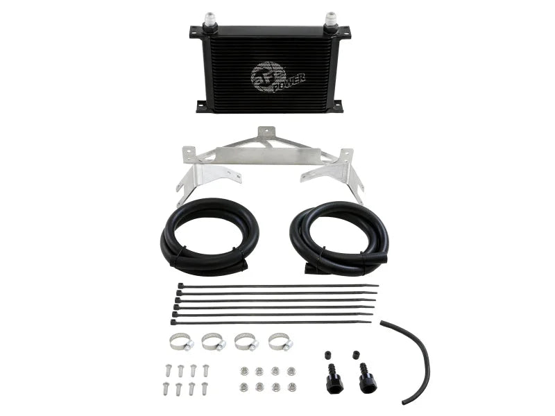 aFe 22-24 Toyota Tundra BladeRunner Transmission Oil Cooler Kit - Installation View