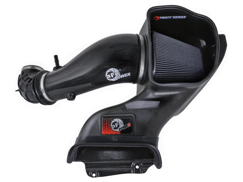 aFe 23-24 Ford F150 Raptor R V8 5.2L Supercharged Track Series Air Intake w/ Black PDS Filter - Installation View