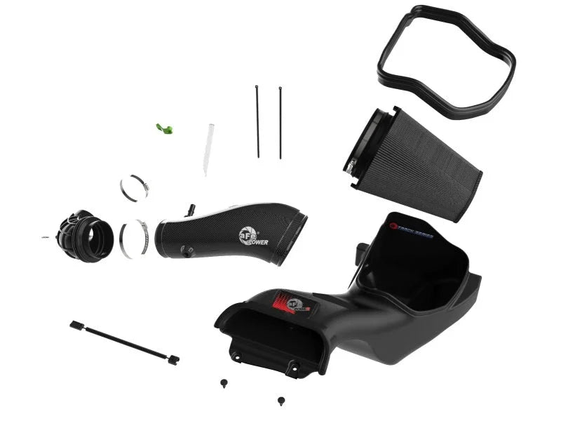 aFe 23-24 Ford F150 Raptor R V8 5.2L Supercharged Track Series Air Intake w/ Black PDS Filter - Additional View 8