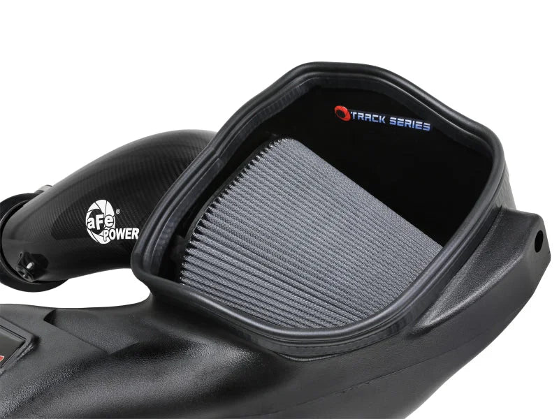 aFe 23-24 Ford F150 Raptor R V8 5.2L Supercharged Track Series Air Intake w/ PDS Filter - Back View