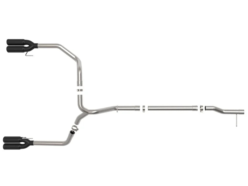 aFe 23-24 GM Trucks L6-3.0L (td) LZ0 Vulcan Series 3in 304 SS DPF-Back Exhaust System w/ Black Tip - Additional View 5
