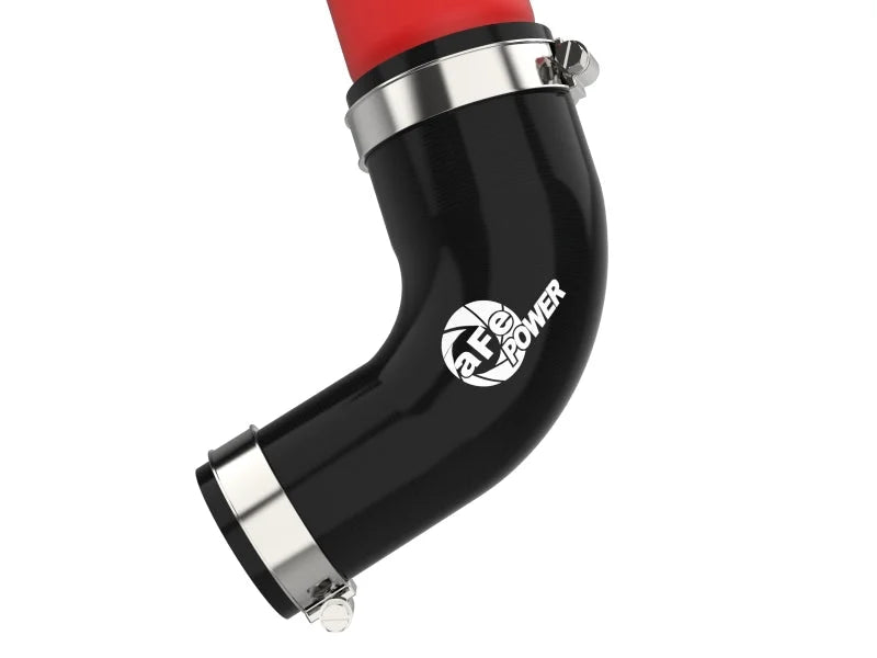 aFe 23-24 Toyota Sequoia V6-3.4L Hybrid BladeRunner 2.5in Aluminum Hot Charge Pipe - Red - Installation View