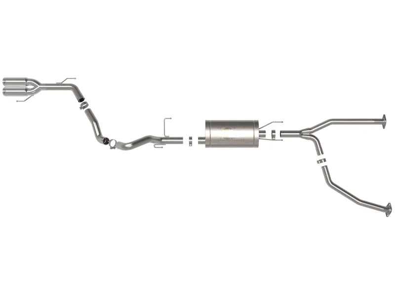 aFe 23-24 Toyota Sequoia V6 3.4L Vulcan Series 2-1/2in to 3in 304 SS Cat-Back Exhaust w/Polished Tip - Additional View 6