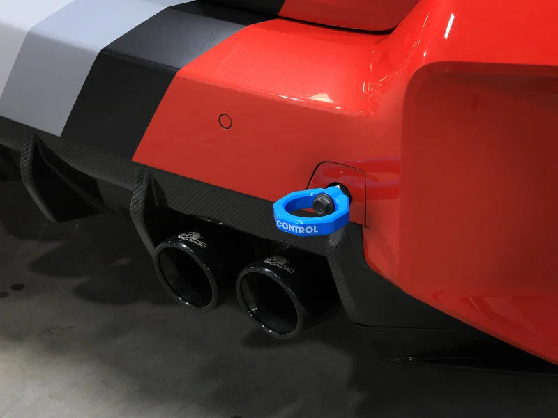 aFe 23-25 BMW M2 (G87) CONTROL Front / Rear Tow Hook - Blue - Additional View 5