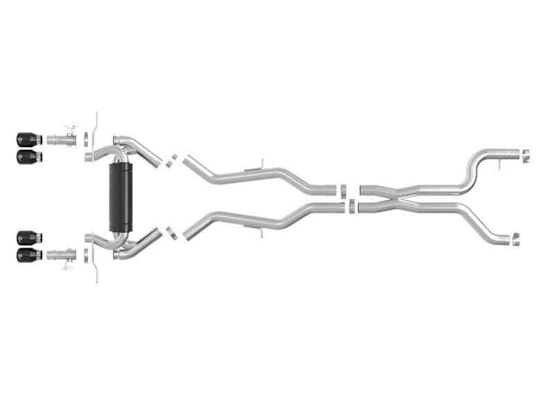 aFe 23-25 BMW M2 L6-3.0L (G87) MACH Force-Xp Cat-Back Exhaust w/ Black Tip - Installation View