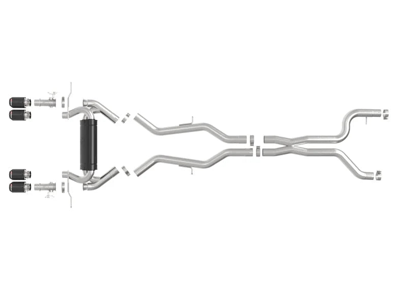 aFe 23-25 BMW M2 L6-3.0L (G87) MACH Force-Xp Cat-Back Exhaust w/ Carbon Fiber Tip - Installation View