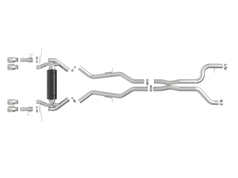 aFe 23-25 BMW M2 L6-3.0L (G87) MACH Force-Xp Cat-Back Exhaust w/ Polished Tip - Installation View