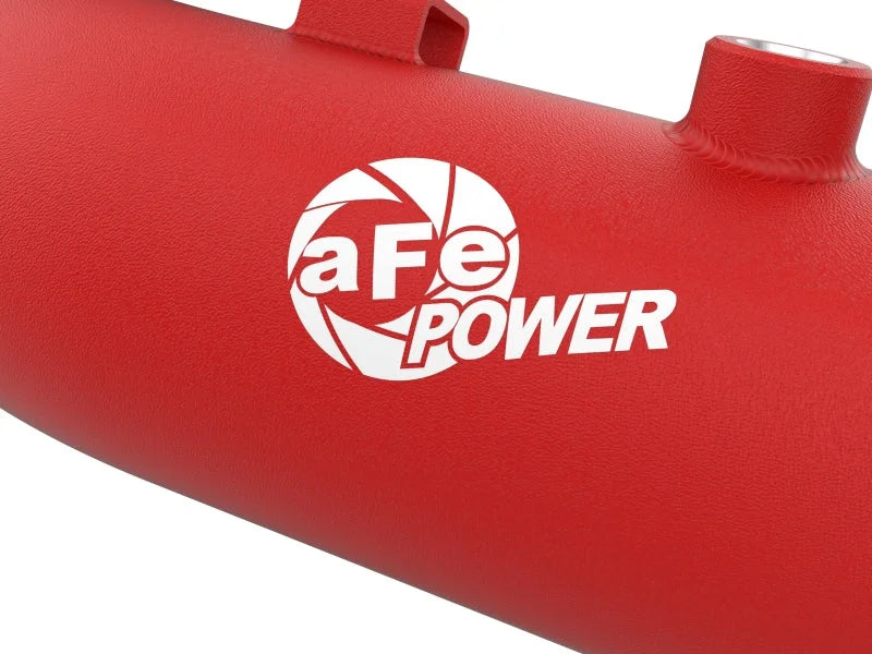 aFe 23-25 Ford F250/F350 Super Duty V8-6.7L BladeRunner Aluminum Hot & Cold Charge Pipe Kit - Red - Additional View 5