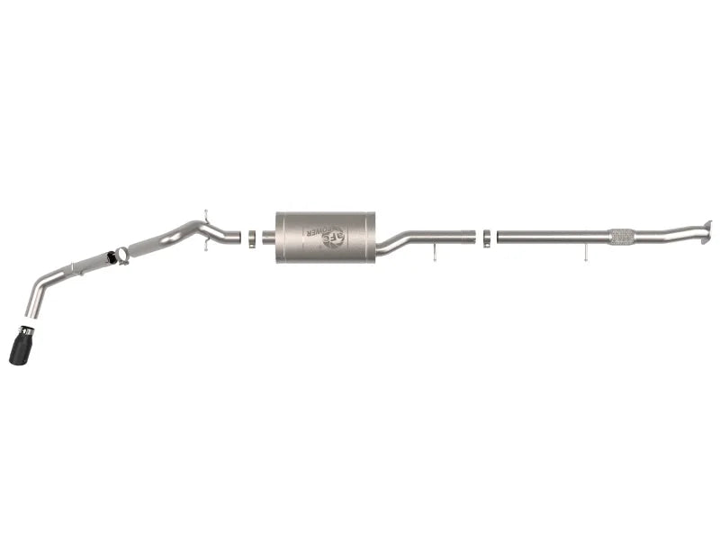 aFe 23-25 GM Colorado/Canyon L4-2.7L (t) Apollo GT Series 3in 409 SS Cat-Back Exhaust w/ Blk Tip - Additional View 5