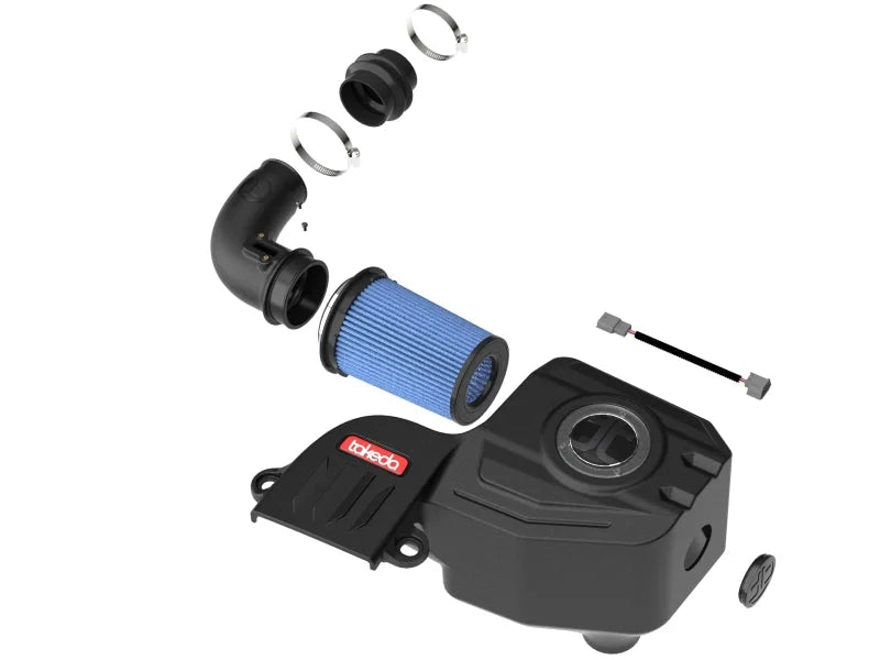 aFe 23-25 Mazda CX-50 L4 2.5L (t) Takeda Momentum Cold Air Intake System w/Pro 5R Filter - Side View