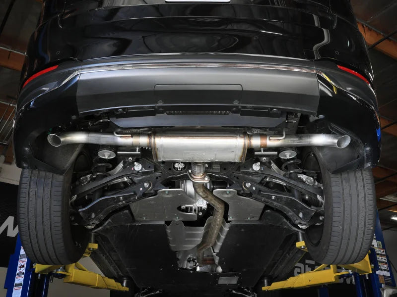 aFe 24-25 Mazda CX-90 Stainless Steel Axle Back System - Side View