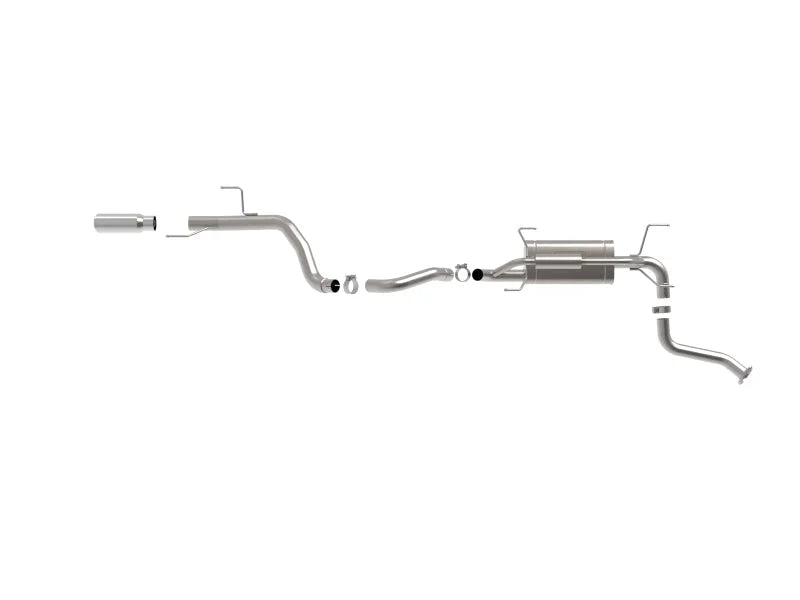 aFe 24-25 Toyota Land Cruiser 2-1/2in to 3in 304 SS Cat-Back Exhaust System w/ Polished Tip - Additional View 5