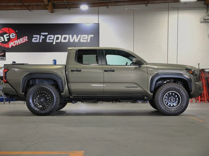 aFe 24-25 Toyota Tacoma CONTROL 1.5in Leveling Kit - Red - Side View